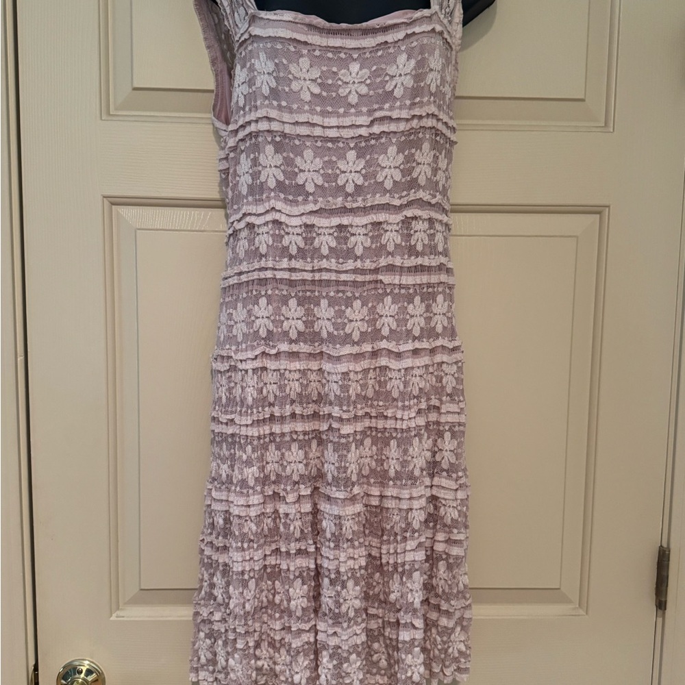 Max Studio Lace Blush Sleeveless Dress